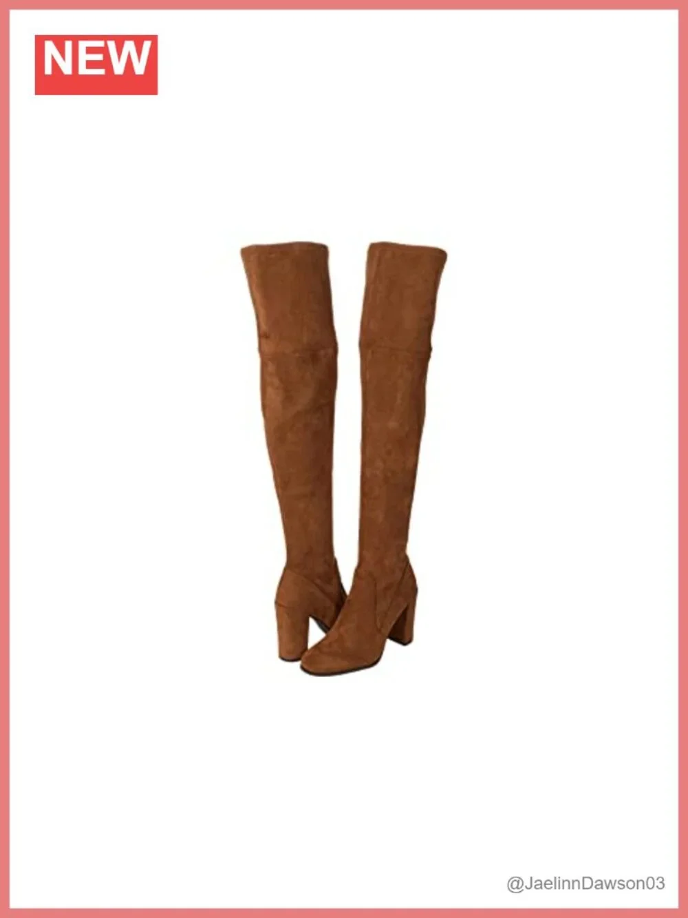 Kenneth Cole Over-the-Knee Leather Boots Round Toe Pull-On Buckle